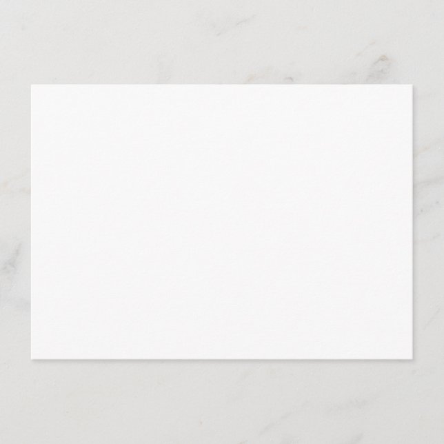 Invitación Blue Botanical Modern Wedding Thank You Card (Anverso)