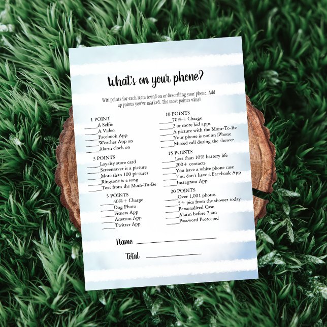 Invitación Blue Bunny blanco ¿Qué hay en tu juego de teléfono (Subido por el creador)