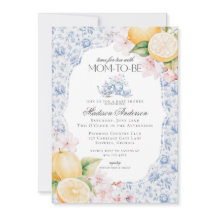 Blue Chinoiserie Tea Fiesta Baby Shower Toile