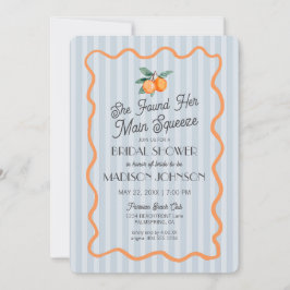 Invitación Blue Cutie Pastel Main Squeeze Tema Bridal Shower
