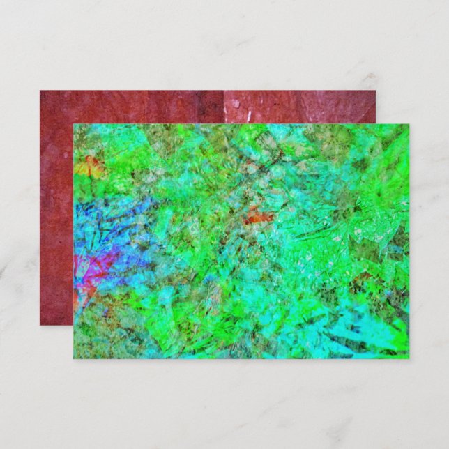 Invitación Blue darkness abstract invitation,Abstract blue In (Anverso / Reverso)