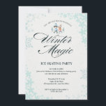 Invitación Blue Elegant Winter Snowflakes Kids Birthday Fiest<br><div class="desc">Blue Elegant Winter Snowflakes Kids Invitación al Personalizable de cumpleaños</div>