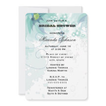 Blue Floral Bridal Shower