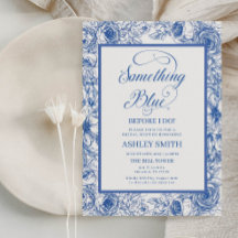 Blue Floral Bridal Shower