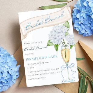 Invitación Blue Hydrangea Bridal Brunch Bridal Bridal Shower