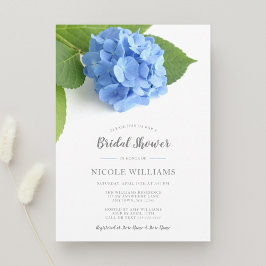 Invitación Blue Hydrangea Floral Bridal Shower