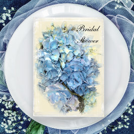 Invitación Blue Hydrangea Flower Briower
