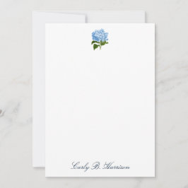 Invitación Blue Hydrangea Grandmillennial Personalized Note