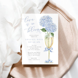 Invitación Blue Hydrangea Love in Bloom Bridal Shower