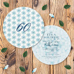 Invitación Blue Hydrangeas 60.ª fiesta de cumpleaños sorpresa<br><div class="desc">Presentamos nuestra exquisita invitación Blue Hydrangeas 60th Surprise Birthday Party, con una impresionante y delicada flor de hortena azul dibujada a mano con hojas. Esta elegante invitación de hidrangea azul puede ser totalmente personalizada para satisfacer sus preferencias. Agregue su propio mensaje, detalles del evento y la información de RSVP, haciendo...</div>