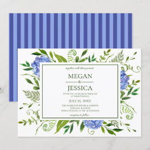 Invitación Blue Hydrangeas Boda