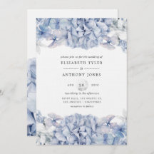 Blue Hydrangeas Boda