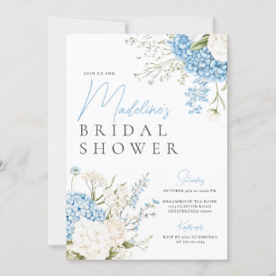 Invitación Blue Hydrangeas Bridal Shower