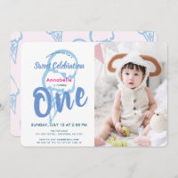 Blue Ice Cream PhotoGirl Primer cumpleaños