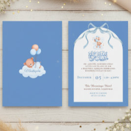 Invitación Blue Islamic Aqiqah for Baby Boy