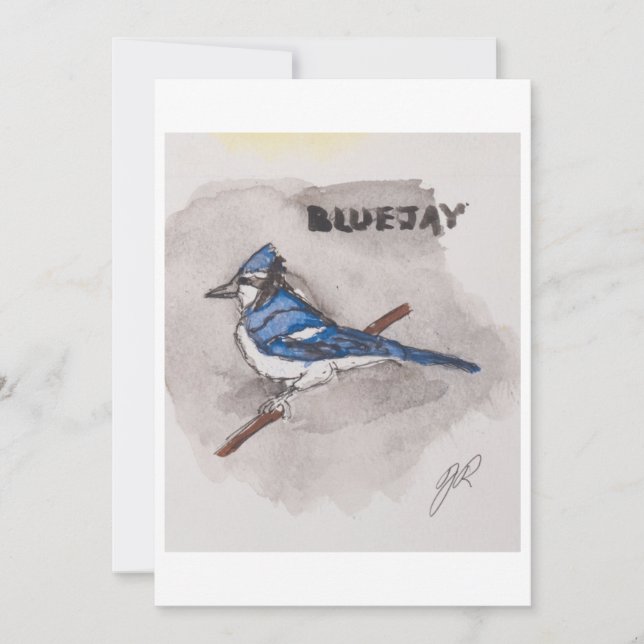 Invitación Blue Jay Greeting Card (Anverso)