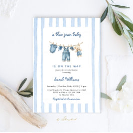 Invitación Blue Jean Baby Shower