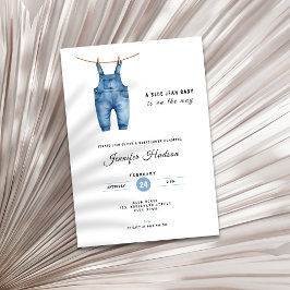 Invitación Blue Jean Baby Shower Invitation - Denim Theme