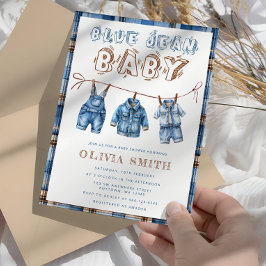 Invitación Blue Jean Boy Baby Shower