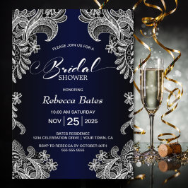 Invitación Blue Lace Bridal Shower