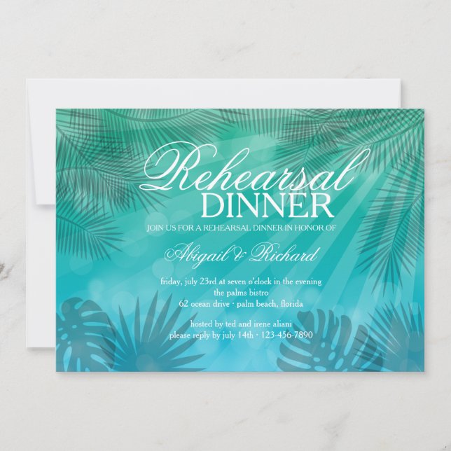 Invitación Blue Lagoon (Anverso)