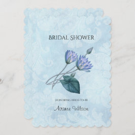 Invitación Blue Lotus Bridal Shower