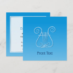 Invitación Blue Lyre