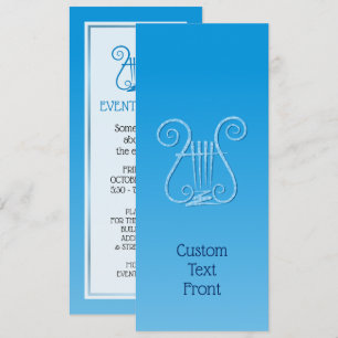 Invitación Blue Lyre