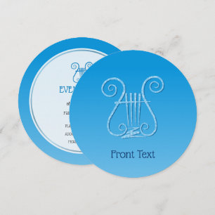Invitación Blue Lyre