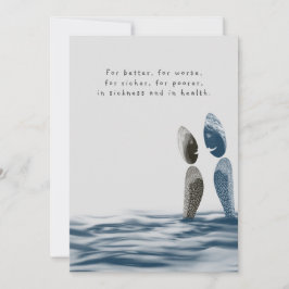 Invitación Blue Ocean Watercolor Beach Wedding