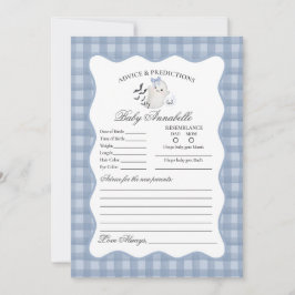 Invitación Blue Pastel Pequeño consejo fantasma para bebé