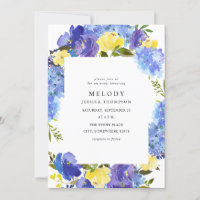 Blue Purple & Yellow Floral Event