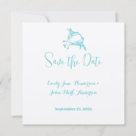 Invitación Blue Radiance Hummingbird Boda de pájaro de amor K