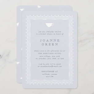Invitación Blue Regency Tea Tea Bridal/Wedding Shower