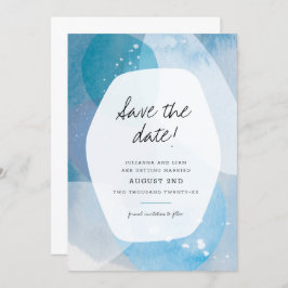 Invitación Blue Save the Date del Pacífico