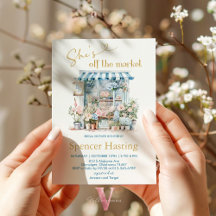 Blue She's Off the Market Bridal Shower