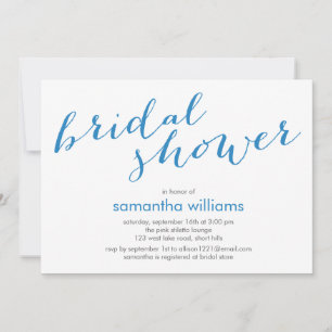 Invitación Blue Stripes Bridal Shower