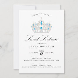 Invitación Blue Sweet Dieciséis