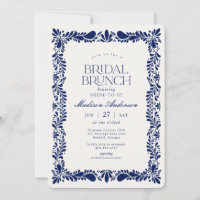 Blue Talavera Tile Español Fiesta Bridal Brunch