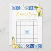 Blue Tile Lemon Briower Ducha Bingo Game Cards