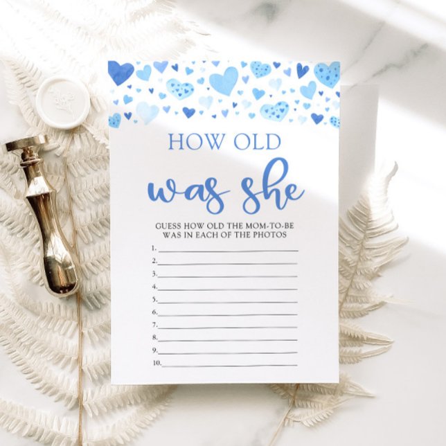 Invitación Blue Valentine ¿Qué Edad Tenía Su Juego De Baby Sh (Subido por el creador)