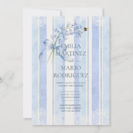 Invitación Bluebells & Bees Heritage Hive Studio Wedding