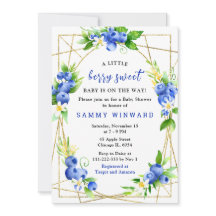 Blueberries and Foliage Baby Shower