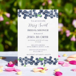 Invitación Blueberries Berry Sweet Bridal Shower