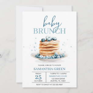 Invitación Blueberry Baby Brunch Baby Shower