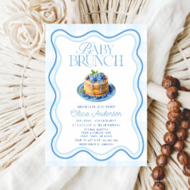 Invitación Blueberry Baby Brunch Baby Shower