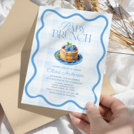 Invitación Blueberry Baby Brunch Baby Shower