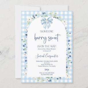 Invitación Blueberry Baby Shower