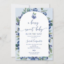 Invitación Blueberry Baby Shower Boy