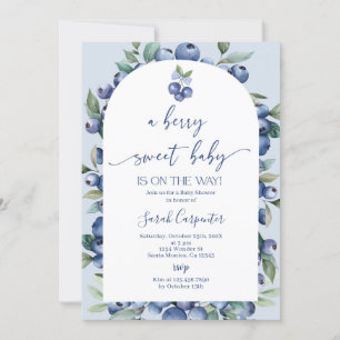 Invitación Blueberry Baby Shower Boy